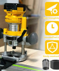 Two Pack Router Collet Replacement Kit One Half Inch Upgraded Beefed Up For Dewalt DW616 DW618 Series And MRC23EVS Models