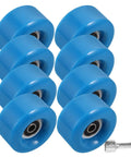 Outdoor Quad Skates Wheel Replacement Set With 8 Navy PU Non Light Wheels And Spanner For Roller Skate Parts And Luggage Repair Accessories