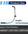 2-pack rear brake pad wear sensor with 13.7in cable and clip for Silverado/Sierra/Escalade/Tahoe/Suburban/Yukon