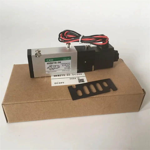 Grab This Bad Boy Pneumatic Solenoid Directional Valve 4KB219-00 with wires on a box, suitable for AC 220V or DC 24V setups.