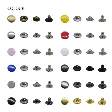 12.5 mm Snap Fastener Kit With 12 Colors And 120 Sets Metal Snaps And Press Tool For Clothing Sewing And Crafting A Go To Kit For Designers And DIY Makers