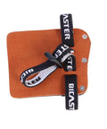 Barebow Finger Tabs With Cowhide Face And Aluminum Plate Large Right Handed Archery Tab with Elastic Cord and Rugged Cord Locker
