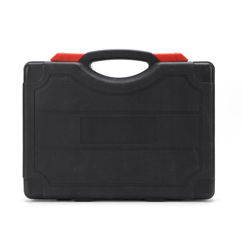 Carrying case of Helicoid Thread Repair Kit Pro Grade 261-Piece Set With 220 Inserts For M5-M12 and SAE Sizes in black and red.