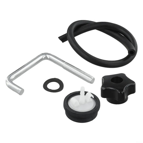 Heavy Duty Snow Blower Handle Kit Replacing 114-3779 108-4887 107-3844 Lock With Ergonomic Grip Knobs For Easy Install, shown with parts