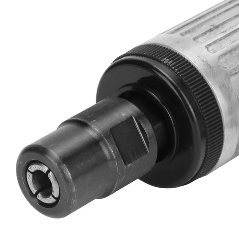 Close-up of Heavy Duty Air Die Grinder 1/4 Inch Pneumatic Grinding Tool With Speed Regulator 22000 Rpm zinc alloy frame.