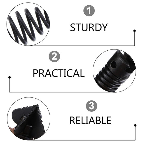 Take Down Sneaky Pipe Blockages With This 7Pc Drain Cutter Head Kit showing sturdy, practical, and reliable snare hook design.