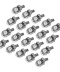 24 Piece Zinc Alloy Cabinet Shelf Pegs For Wood Shelving Silver Color Durable Wear Resistant Shelf Pins For Bookshelf