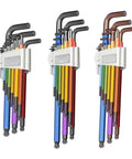 Get Your Hands On This Epic Fabulleta L Type Hex Key Set featuring Ball End Wrenches, Color Coded Metric Tools For Easy ID Plus Long Arm Screwdriver Kit Made From High Carbon Steel With Sweet Black Oxide Finish, color-coded metric hex keys in holder