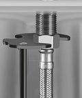 Two Pack 4 In 1 Sink Wrenches Carbon Steel Outer Hex Nut Wrenches in use for DIY home plumbing repairs