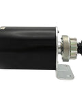 Side view of Beefy Steel Gear Starter Motor Replacement For Briggs Stratton 14.5 To 19 HP Fits Craftsman John Deere Cub Cadet Toro