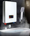Instant 4500W Tankless Electric Water Heater With LED Display 110V On Demand Hot Water For Shower Kitchen And Bathroom