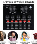 Ultimate Podcast Gear Bundle With BM-800 Pro-Grade Microphone, Live Sound Card V8 for voice modulation, user examples shown