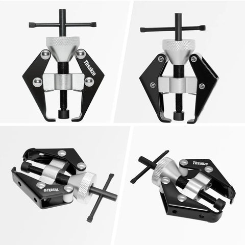 Heavy Duty Windshield Wiper Arm Removal Tool With Battery Terminal Puller And Small Bearing Puller 45 Carbon Steel Universal Automotive Repair Tool shown from multiple angles, highlighting design and function.