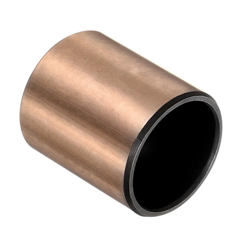 Top Shelf 3/4 Inch Sleeve Bearings And Plain Oilless Bushings 7/8 OD By 1 Inch Length 10 Piece Set Carbon Steel Bronze Build close-up view of a bushing.