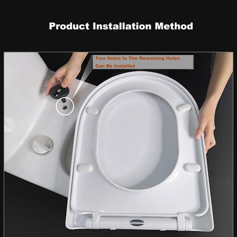 Top Shelf White Oval Toilet Seat With No Drama Soft Close Hinges Quick Top Fix Setup Crafted From Heavy Duty Polypropylene installation method.