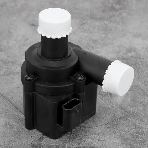 Torvex Electric Aux Water Pump for Audi RS4 RS5 RS6 RS7, black ABS material, top view, fits 2010-2018 models, solid performance