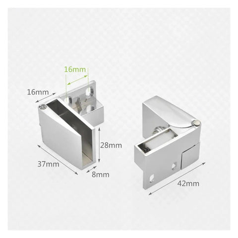Rotating Concealed Hinges For Glass Cabinet Doors 4 Pack Easy Install Hidden Door Hardware with dimensions