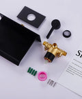 High Flow Wall Mount Tub Filler With Single Lever And Large Waterfall Spout Includes Pressure Balance Rough In Valve Matte Black Finish