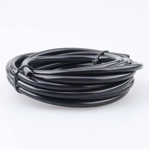 Coiled Black Three Sixteenth Inch Nylon Pneumatic Tubing Hose Ten Feet Long Flexible For Vacuum Air Oil Fuel And Low Pressure Lines