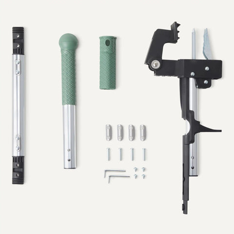 Components of Stand Up Weed Puller With Four Claw Design For Easy Root Extraction In Garden And Backyard Lightweight Aluminum Handle