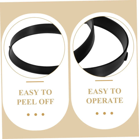 Circular Patio Paving Mold 13.58 Inch Reusable Plastic Stepping Stone DIY Garden Path Maker Easy To Use Durable Concrete Paver For Outdoor Paths No Fuss Setup, showing two easy-to-use black plastic molds, close-up view.