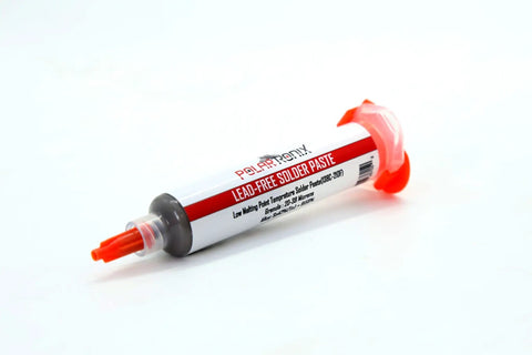 Low Temp Solder Paste Melts At 138 C For Heat Sensitive PCB Repairs Sn42 Bi58 Lead Free 38g With Fine Tip Syringe