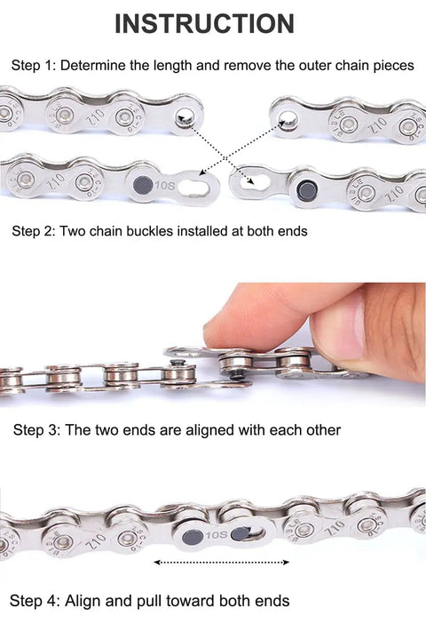 Step-by-step assembly guide for 8 Pairs Reusable Bicycle Missing Links And Chain Pliers Delinker, Complete Chain Repair Kit For 6 7 8 Speed Bikes