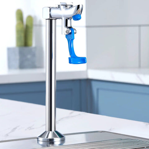 Glass Filler Deck Mount Faucet For Restaurants And Bars, 10 Inch Water Filling Station, CUPC Certified, chrome finish