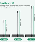 Beast Heavy Duty Lawn Leveling Rake With 30 Inch By 10 Inch Head, adjustable handle with 3 to 5 poles for flexible use