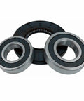 Heavy Duty Washer Tub Bearing And Seal Replacement Kit For Select Kenmore And Lg Models featuring two steel core bearings and rubber seal.
