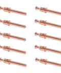 10 Electrodes 9-0096 and 10 Nozzle Tips 9-0094 40A for Cutmaster 42/12 SL40, high-precision copper electrodes in two rows