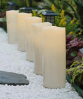 Huge Outdoor Flameless LED Pillar Candles 4X10 Inches IP44 Waterproof With Remote And Timer Dope Patio Glow for garden decor