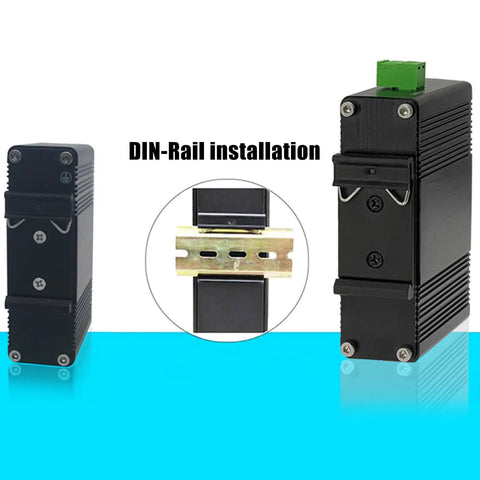 1.65 Inch Din Rail Mount Clip Snap In Universal Bracket For 35mm Din Rails Aluminum Alloy Relay Clip Heavy Duty Black Mounting Clip 10 Pack