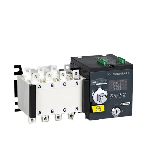 Automatic Transfer Switch For Seamless Switchover 4 Pole 100 Amp Circuit Breaker Isolation And Class Switching CDQ1S PC Style Durable Heavy Duty Electrical Control 250V Ready Easy Install Long Lasting Performance, 4-pole terminals