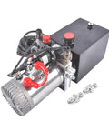 Beefed-Up 4 Quart Hydraulic Power Unit With 12V DC Motor, 1.6-3.0KW, 3200 PSI Output, Double Acting Electric Hydraulic Pump For Dump Trucks