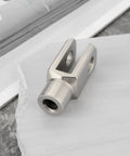 Eight Pieces M8x1.25 Right Hand Thread Clevis Fork End Long Joint Zinc Plated Steel For Hydraulic Systems Farm Machinery And Construction Gear Heavy Duty Linkage For Rigs And Equipment, zinc plated steel clevis fork end