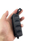 Hand holding 2 Pack Archery Arrow Puller Gripper With Belt Clip For No Fuss Target Removal Grab It Quick Soft Rubber Extractor Tool