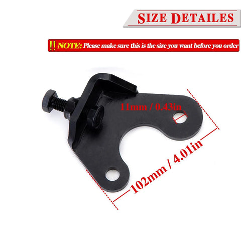 Heavy Duty Exhaust Manifold Bolt Repair Kit Yank Broken Studs Plug Rattling Leaks For Chevy Silverado Sierra Yukon 4 Point 8 5 Point 3 Liter V Engines Quick Install bracket with bolt, black metal, size details shown