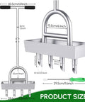 Manual Lawn Aerator With Four Stainless Steel Plug Tines Preassembled Core Aerator Tool With Soil Core Storage Tray dimensions