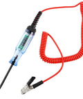 Vehicle Electrical Circuit Tester Pen With 3-48V LED Digital Display, Dual Color Polarity Indicator, Voltage Test Light For Cars And Bikes, Easy Quick Check Diagnostic Tool, Portable Auto Electrical Testing Probe, clip lead