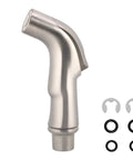 Universal Kitchen Sink Spray Attachment Pull Out Faucet Sprayer Head Brushed Nickel Finish with O-rings and snap rings