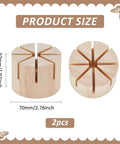 Two Piece Pine Wood Mini Glass Spinner Jigs Set Pro Grade With 60 Degree And 45 Degree Glass Angles For Soldering Precision