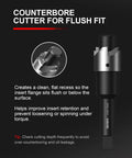 M14x1.5 Thread Repair Kit With 10 Solid 304 Stainless Steel Inserts For Engines Cars ATVs UTVs Motorcycles And Bikes 17.8mm Repair Inserts Pro Grade Tough As Nails Durable Easy Install counterbore cutter for flush fit