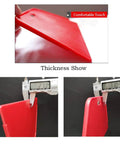 Pro Grade Wallpaper Smoothing Tool thickness display, demonstrating squeegee for Peel and Stick DIY Projects.