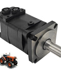 HMK 400 Hydraulic Motor Replacement Built Like A Tank For Agt ECSSCT72 Trencher Skid Steer Rig heavy duty part close-up view.