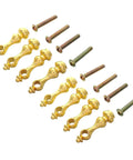 Sturdy Metal Spindles and Glass Railing Post Bolts Set for Cabinets and Furniture Projects Easy Install, 8-Piece Kit display