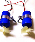 Pair of 7.4V DIY RC Jet Boat Underwater Thruster Motors with 16800 RPM 3 Blade Propellers
