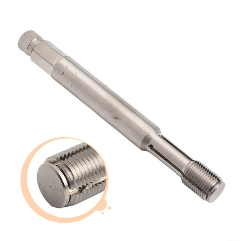 14mm Spark Plug Thread Repair Kit For Damaged Holes, Metal Thread Insert Tool To Rebuild Stripped Threads, shown with close-up