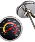 Two Pack BBQ Grill Temperature Gauge For Charcoal Pit And Smoker, Waterproof Thermometer With Easy Mount and Screw Thread