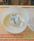 Open Four Pack Round Bee Feeders For Hives Top Water Or Syrup Dispenser with clear lid showing bees accessing syrup, durable plastic